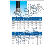 25NB PIPE FITTING-24YY FLANGE GALVANISED STEEL CLAMP